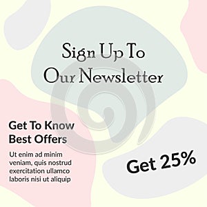 Sign up to our newsletter, get to know best offers