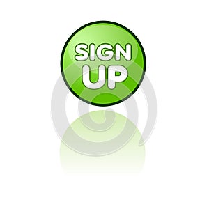 Sign up web button