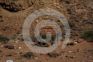 Sign for Upheaval Canyon and Syncline Loop Trails