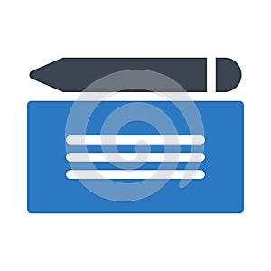 Sign glyph color vector icon