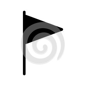 Sign glyph flat vector icon