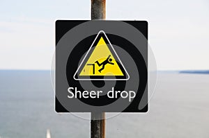 Sheer Drop Sign photo