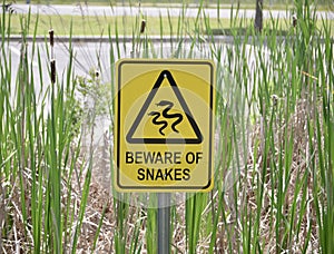 Snake Habitat Warning photo