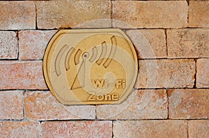 Sign Wi-fi zone photo