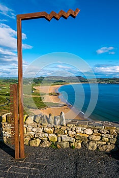 Sign of Wild Atlantic Way in Donegal, Ireland.