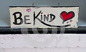 Sign In Window Urges People to Be Kind