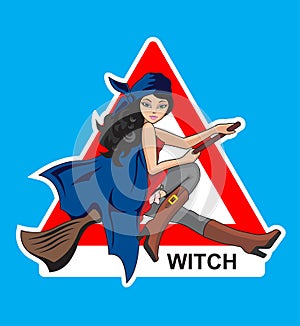 Sign On A Witch