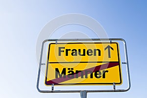 Sign Women Men german \