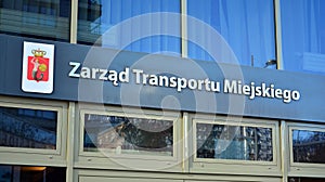 Sign Zarzad Transportu Miejskiego / Public Transport Authority