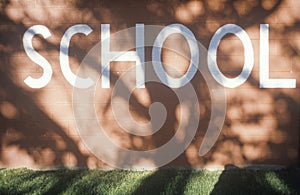 Sign: ï¿½Schoolï¿½, Walsenburg, CO