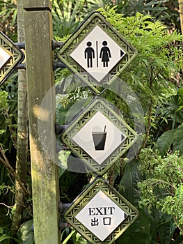 Signage at Singapore Botanic Gardens