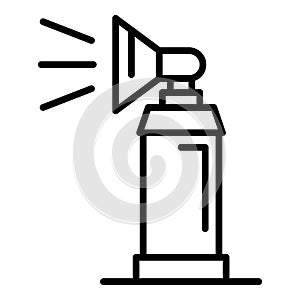 Signal balon sprayer icon, outline style photo