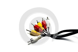 signal cable ,red and white for audio ,yellow for video