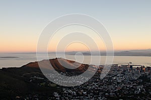 Signal Hill Cape Town At Dusk