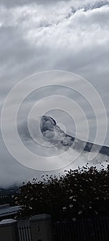 Signal Hill covered in cloud