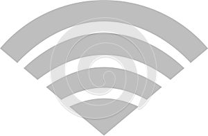 Signal icon of radio wave status