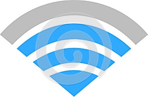 Signal icon of radio wave status