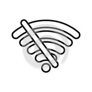 Signal icon vector. wifi illustration sign. antenna and satellite signal symbols. Wireless technology.