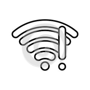 Signal icon vector. wifi illustration sign. antenna and satellite signal symbols. Wireless technology.