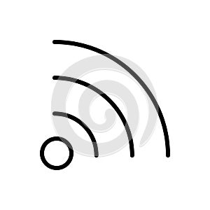 Signal icon, wifi vector illustration