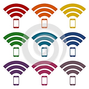 Signal symbol,Wireless, wifi icon