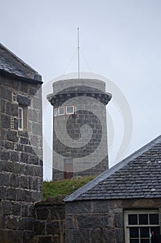 Signal Tower on the Hynish Shore Station for Skerryvore Tiree