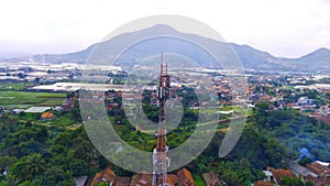 signal tower in Majalaya - stock photo