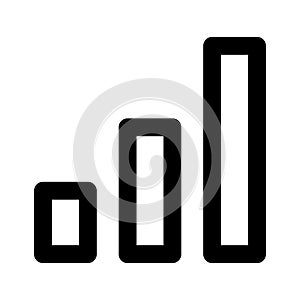 Signals bars Line Style vector icon which can easily modify or edit