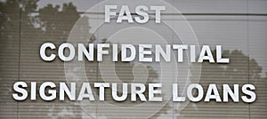 Signature Loans, Fast and Confidential