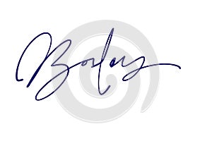 signature series B design illustration