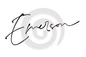 signature series E design illustration