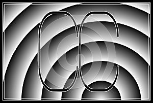 Signature CC , contur