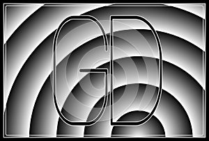 Signature GD , contur