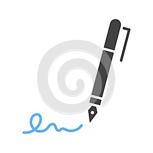 Signatures icon vector image.