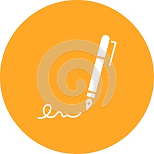 Signatures icon vector image.