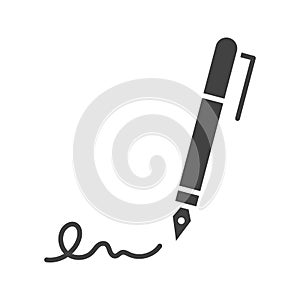 Signatures icon vector image.