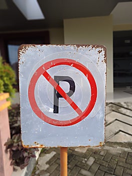 signboard for no parking