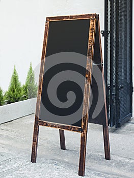 Signboard Stand Chalkboard wooden frame Restaurant Shop Menu