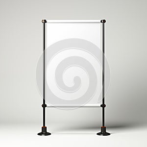 Signboard Stand Rollup Advertisement Canvas Signpost Billboard Mockup