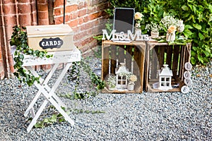 Signbord wedding reception