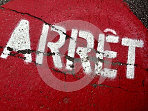 ArrÃÂªt, Stop street Sign, Red, Signals, Warning, French, Signalisation, Rue, Route, Conduite, Danger, signal, Avertissement, Rouge photo