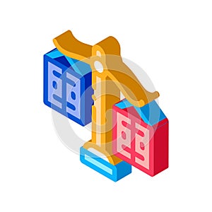 Significance preponderance of different products isometric icon vector illustration