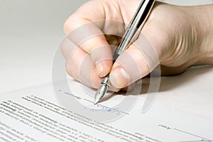 Signing Contract photo