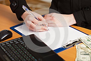 Signing of the document