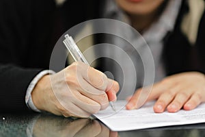 Signing Form photo