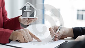 Signing a home purchase contract, sales manager has proposed terms and conditions to customers