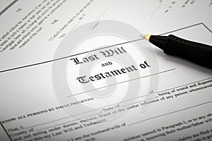 Signing Last Will & Testament