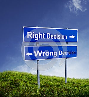 Signle: Right and Wrong decision