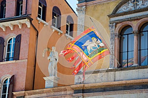 Signoria Square Piazza dei Signori - one of the central historical squares of Verona