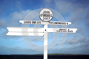 The Signpost,John "O" Groats,Caithness,Scotland,UK. photo